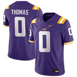 Mens Kids Youths Zavion Thomas Purple Stitched Jersey Vapor